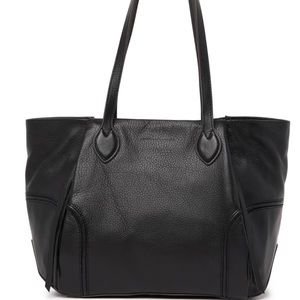 Aimee Kestenberg black leather tote handbag